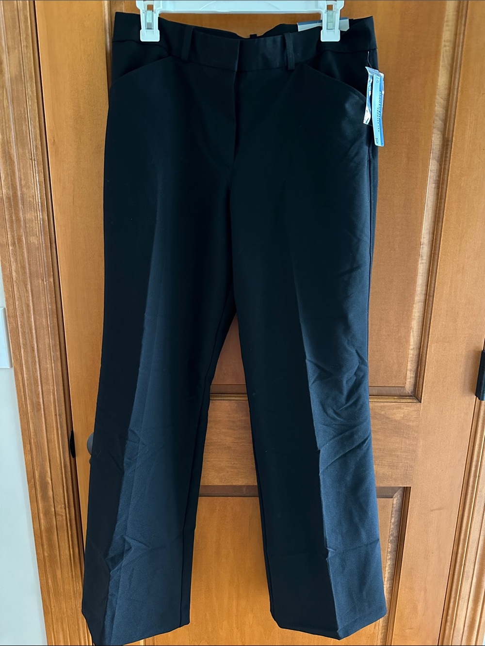 Worthington Modern Fit Trouser Leg Dress Pants Size 10 Black NWT